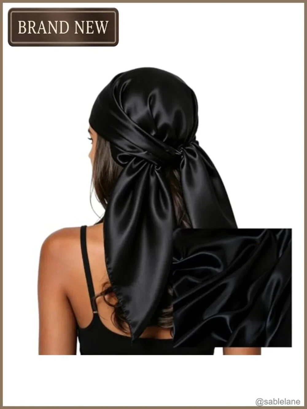 Satin Head Scarf for Women 35